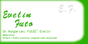 evelin futo business card